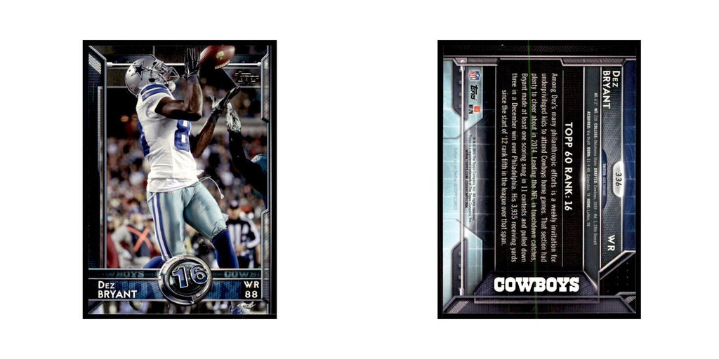 2015 Topps Dez Bryant Football Cards #336