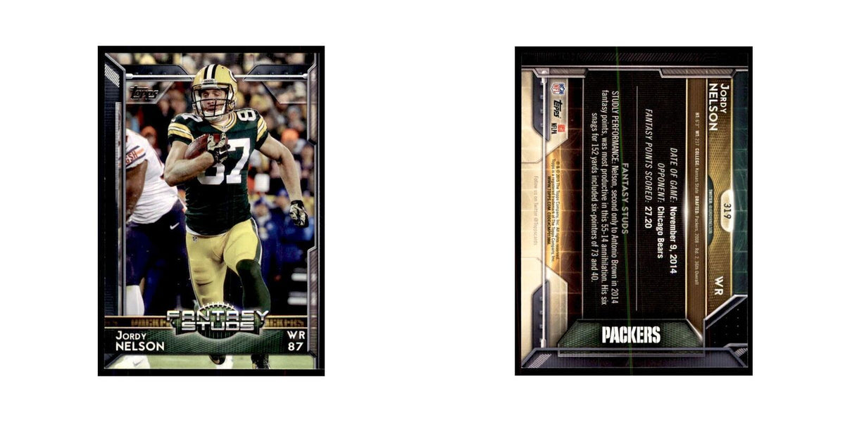 2015 Topps Jordy Nelson Football Cards #319