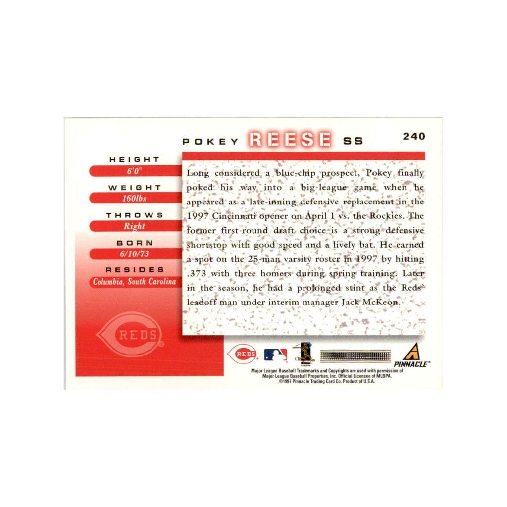 1998 Score Pokey Reese Baseball Cards #240