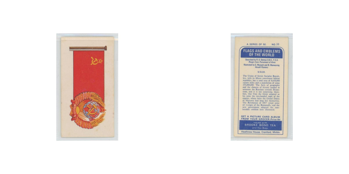 1967 Brooke Bond Flags Emblems Of The World USSR #38