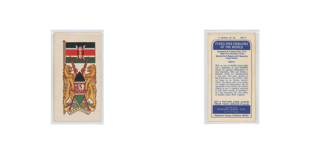 1967 Brooke Bond Flags Emblems Of The World Kenya #17