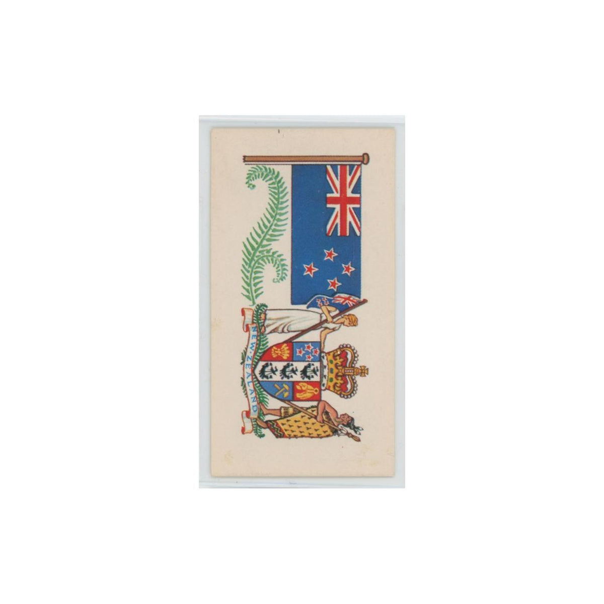 1967 Brooke Bond Flags Emblems Of The World New Zealand #4