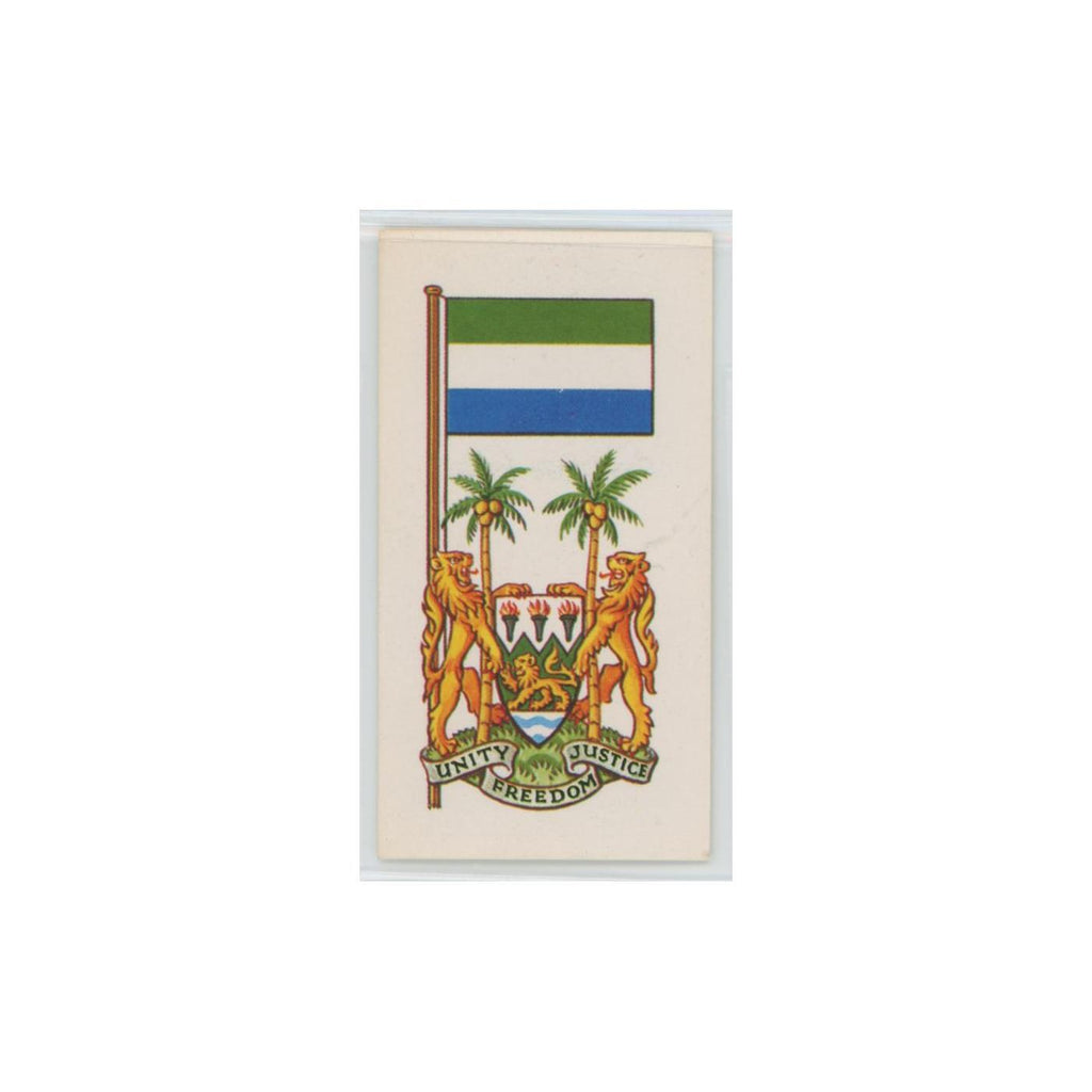 1967 Brooke Bond Flags Emblems Of The World Sierra Leone #12