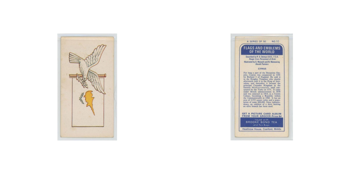 1967 Brooke Bond Flags Emblems Of The World Cyprus #10