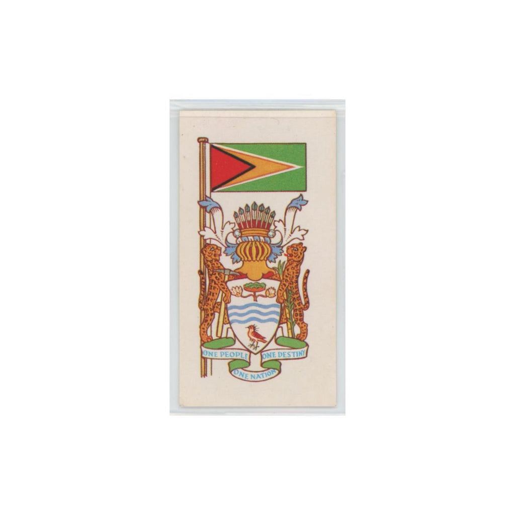 1967 Brooke Bond Flags Emblems Of The World Guyana #23