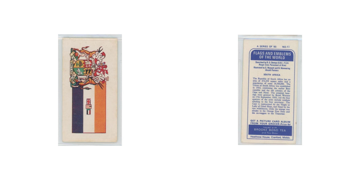 1967 Brooke Bond Flags Emblems Of The World South Africa #41
