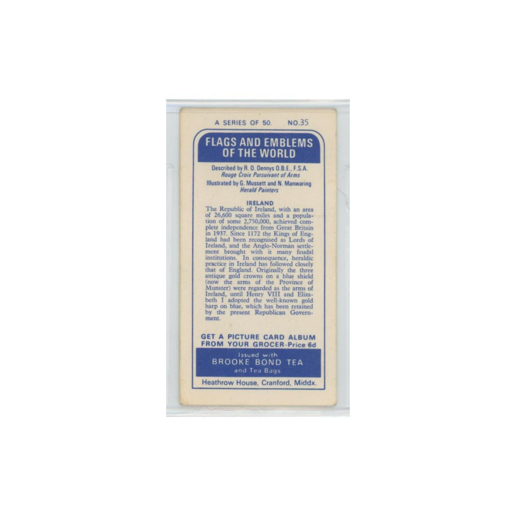 1967 Brooke Bond Flags Emblems Of The World Ireland #35