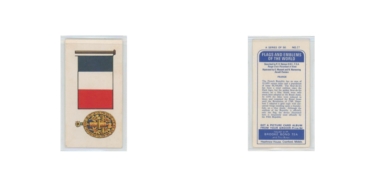 1967 Brooke Bond Flags Emblems Of The World France #37