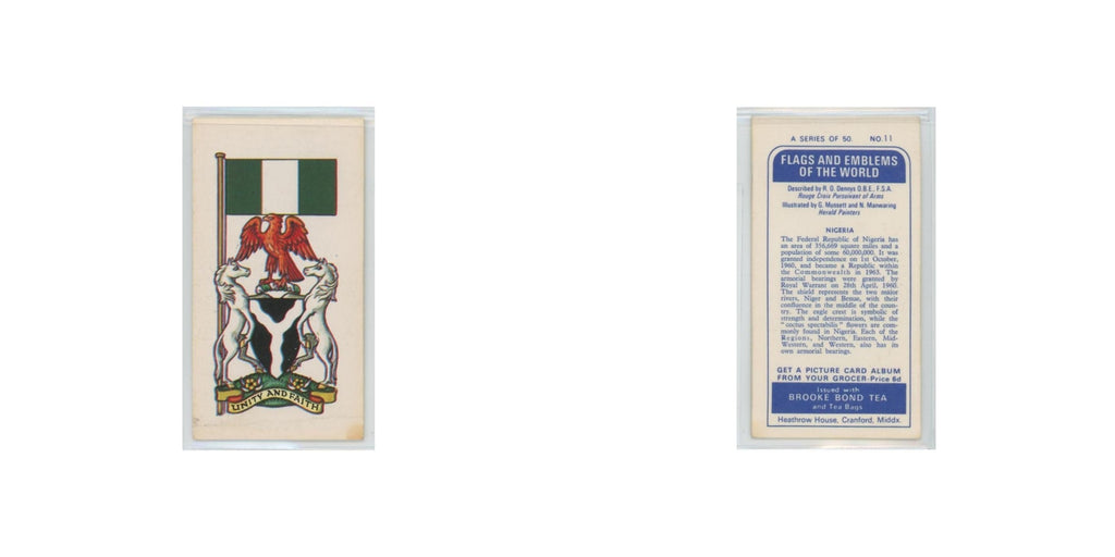1967 Brooke Bond Flags Emblems Of The World Nigeria #11