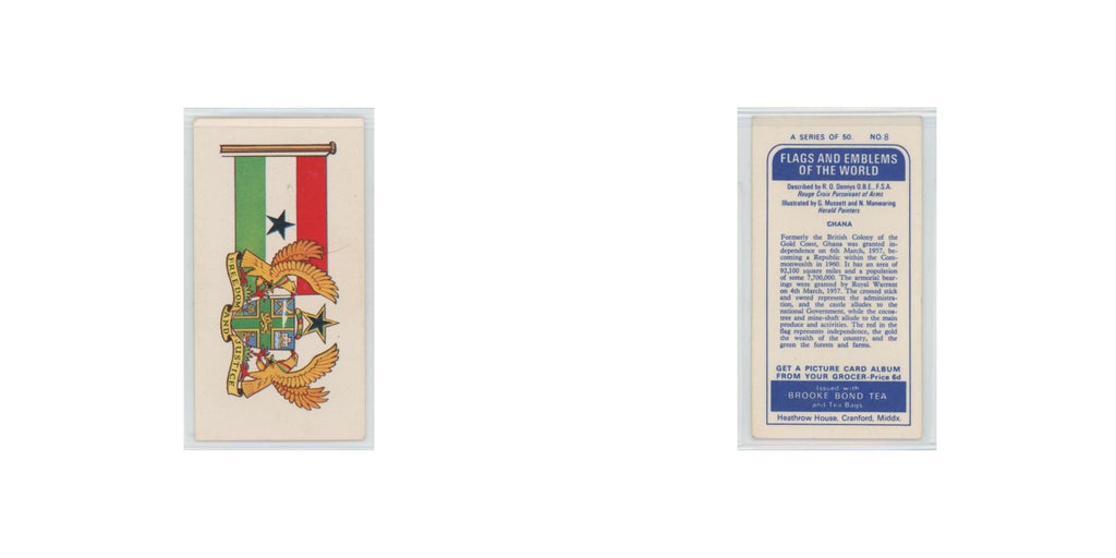 1967 Brooke Bond Flags Emblems Of The World Chana #8
