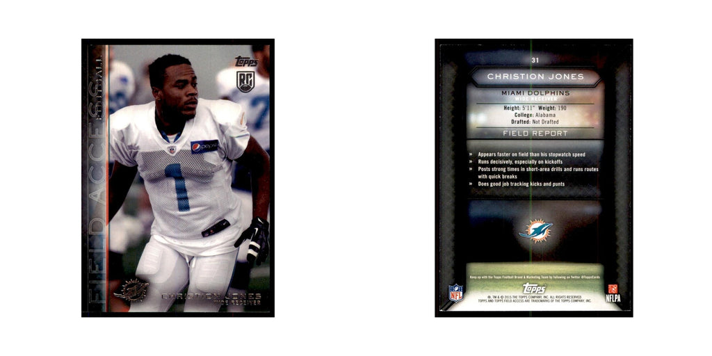 2015 Topps Field Access Christion Jones RC Football Cards #31
