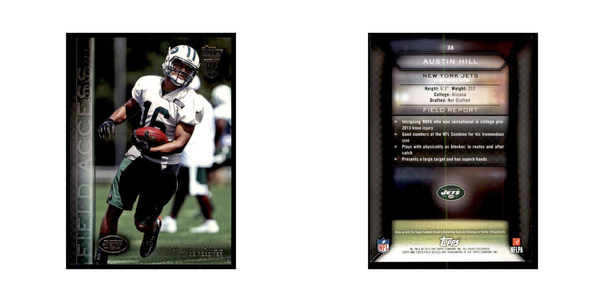2015 Topps Field Access Austin Hill RC Football Cards #38