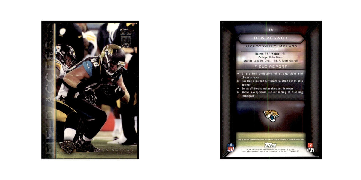 2015 Topps Field Access Ben Koyack RC Football Cards #58