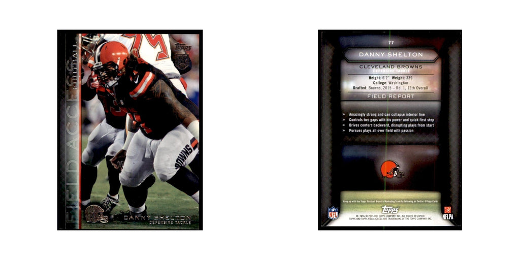2015 Topps Field Access Danny Shelton RC Football Cards #77