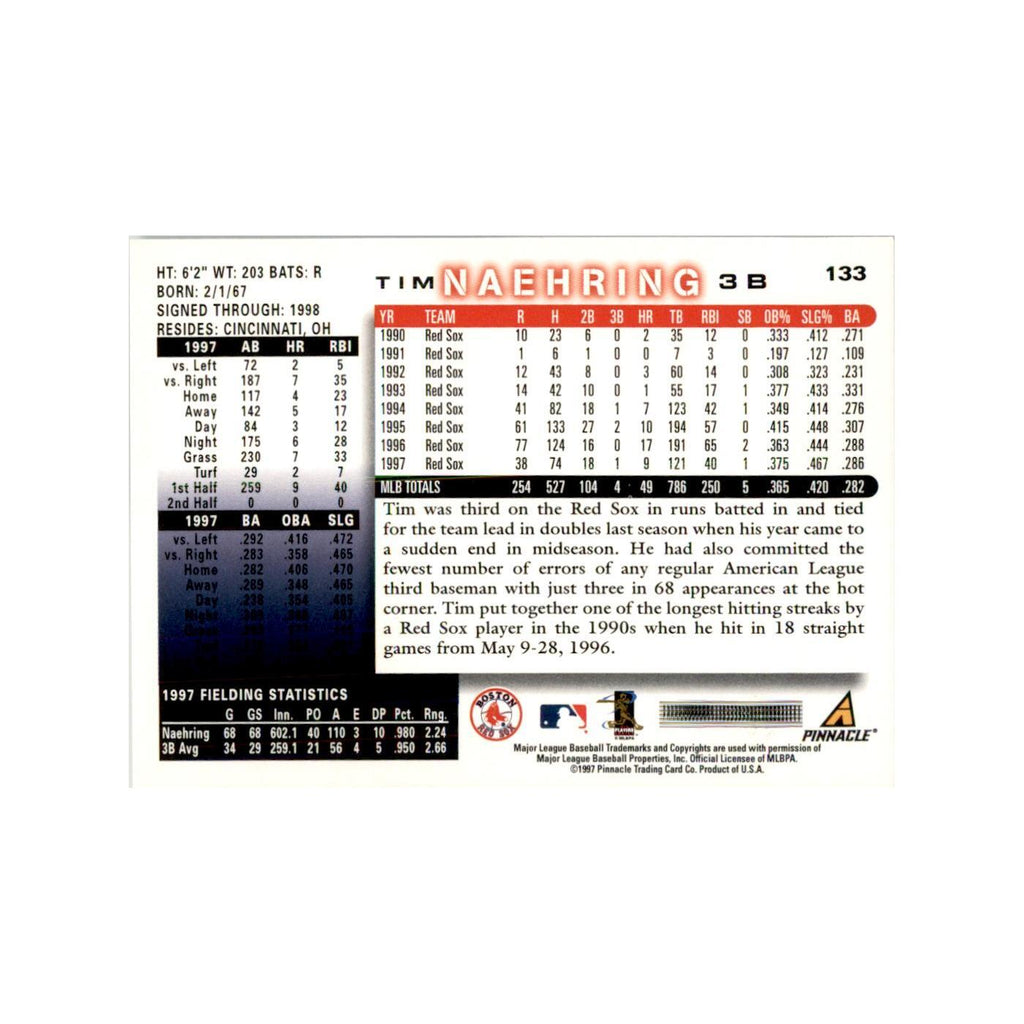 1998 Score Tim Naehring Baseball Cards #133