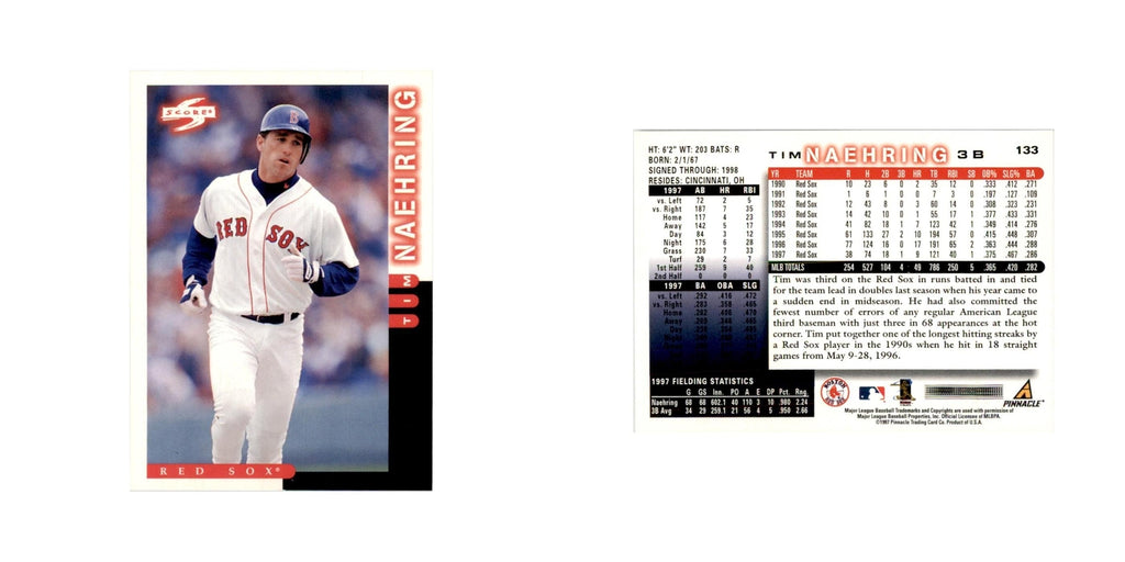 1998 Score Tim Naehring Baseball Cards #133