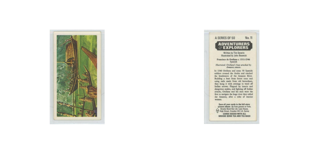 1973 Brooke Bond Adventurers Explorers Francisco de Orellana #11