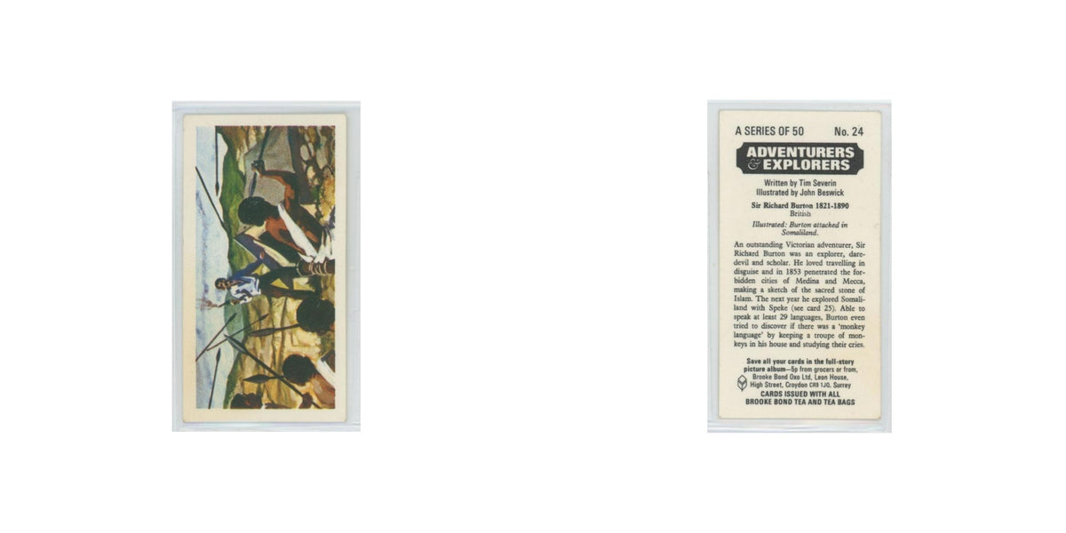 1973 Brooke Bond Adventurers Explorers Sir Richard Burton #24