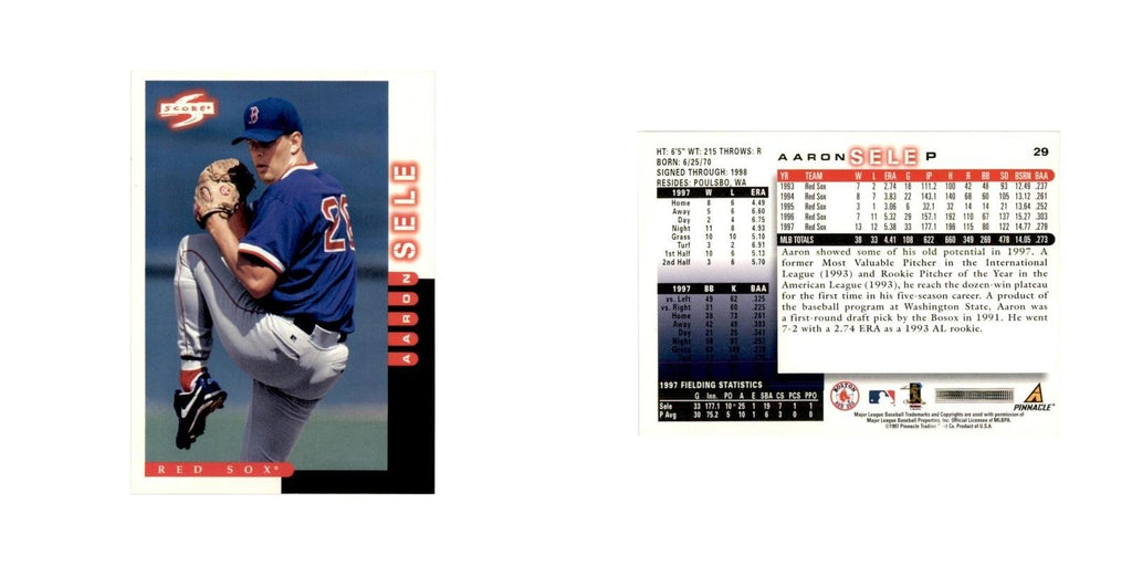 1998 Score Aaron Sele Baseball Cards #29