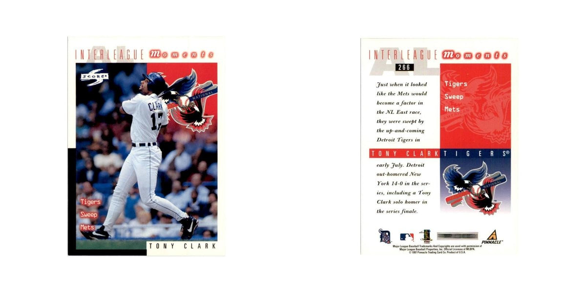 1998 Score Tony Clark Baseball Cards #266
