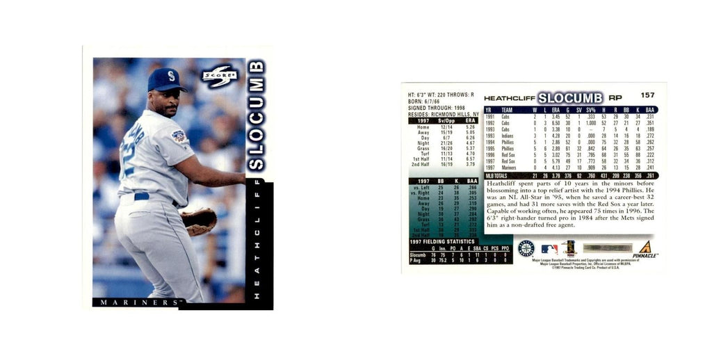1998 Score Heathcliff Slocumb Baseball Cards #157
