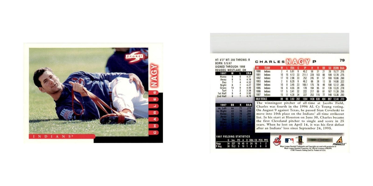 1998 Score Charles Nagy Baseball Cards #79