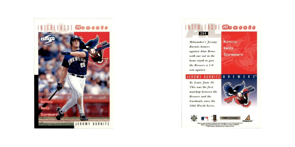1998 Score Jeromy Burnitz Baseball Cards #264