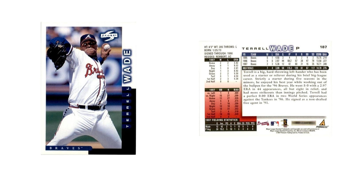 1998 Score Terrell Wade Baseball Cards #187