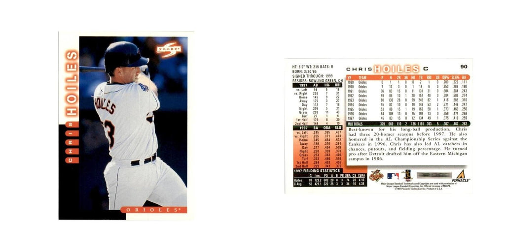 1998 Score Chris Hoiles Baseball Cards #90