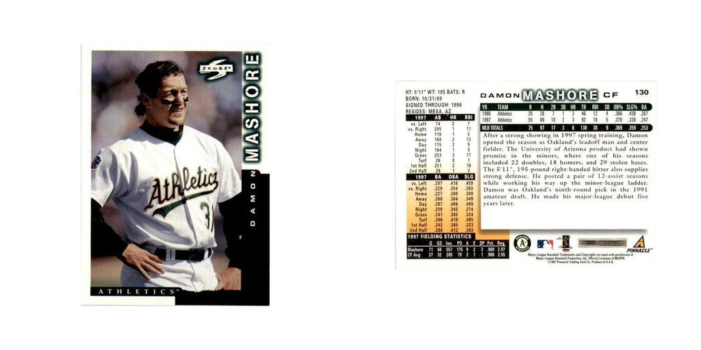 1998 Score Damon Mashore Baseball Cards #130