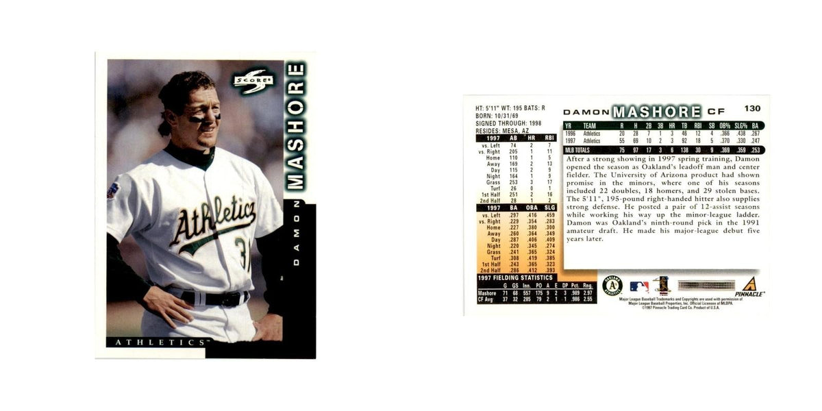 1998 Score Damon Mashore Baseball Cards #130