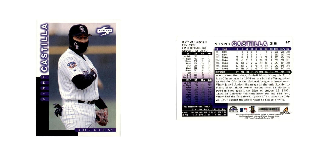 1998 Score Vinny Castilla Baseball Cards #97