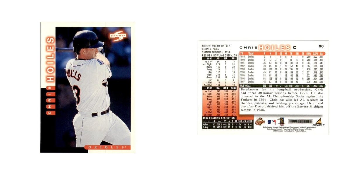 1998 Score Chris Hoiles Baseball Cards #90