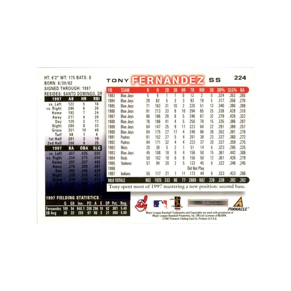 1998 Score Tony Fernandez Baseball Cards #224