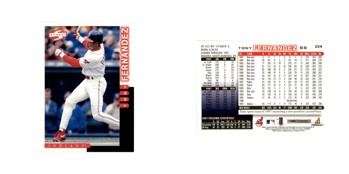 1998 Score Tony Fernandez Baseball Cards #224