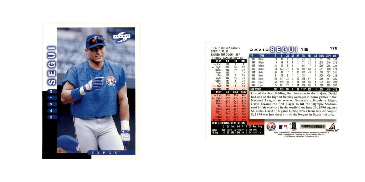 1998 Score David Segui Baseball Cards #176