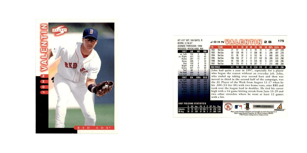1998 Score John Valentin Baseball Cards #175