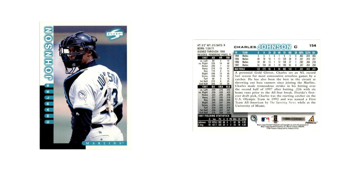 1998 Score Charles Johnson Baseball Cards #154