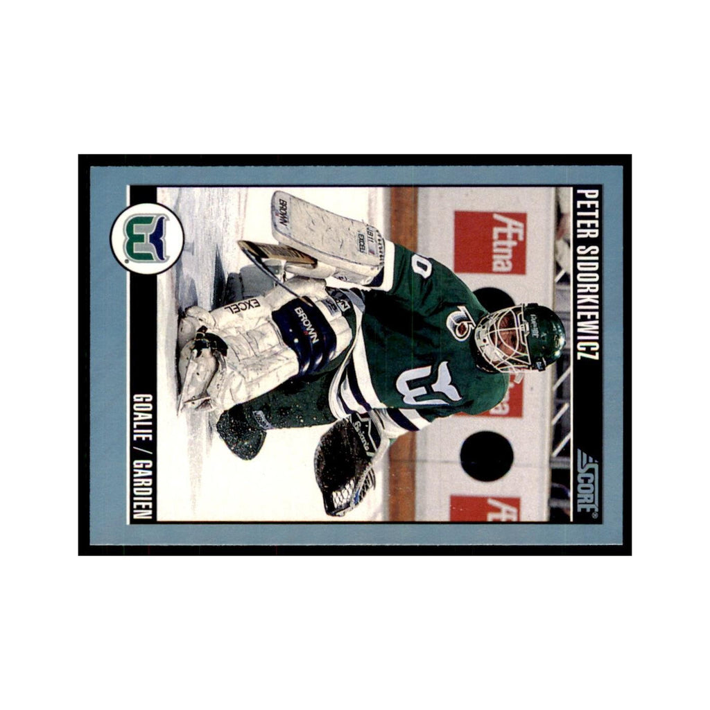 1992 Score Canadian Peter Sidorkiewicz Hartford Whalers #41