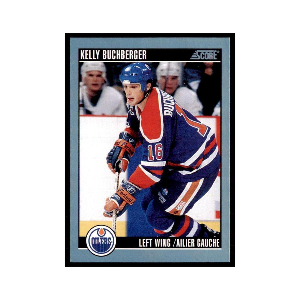 1992 Score Canadian Kelly Buchberger Edmonton Oilers #126