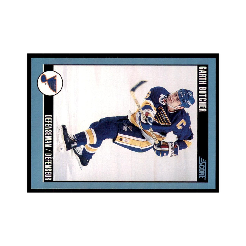 1992 Score Canadian Garth Butcher St. Louis Blues #65