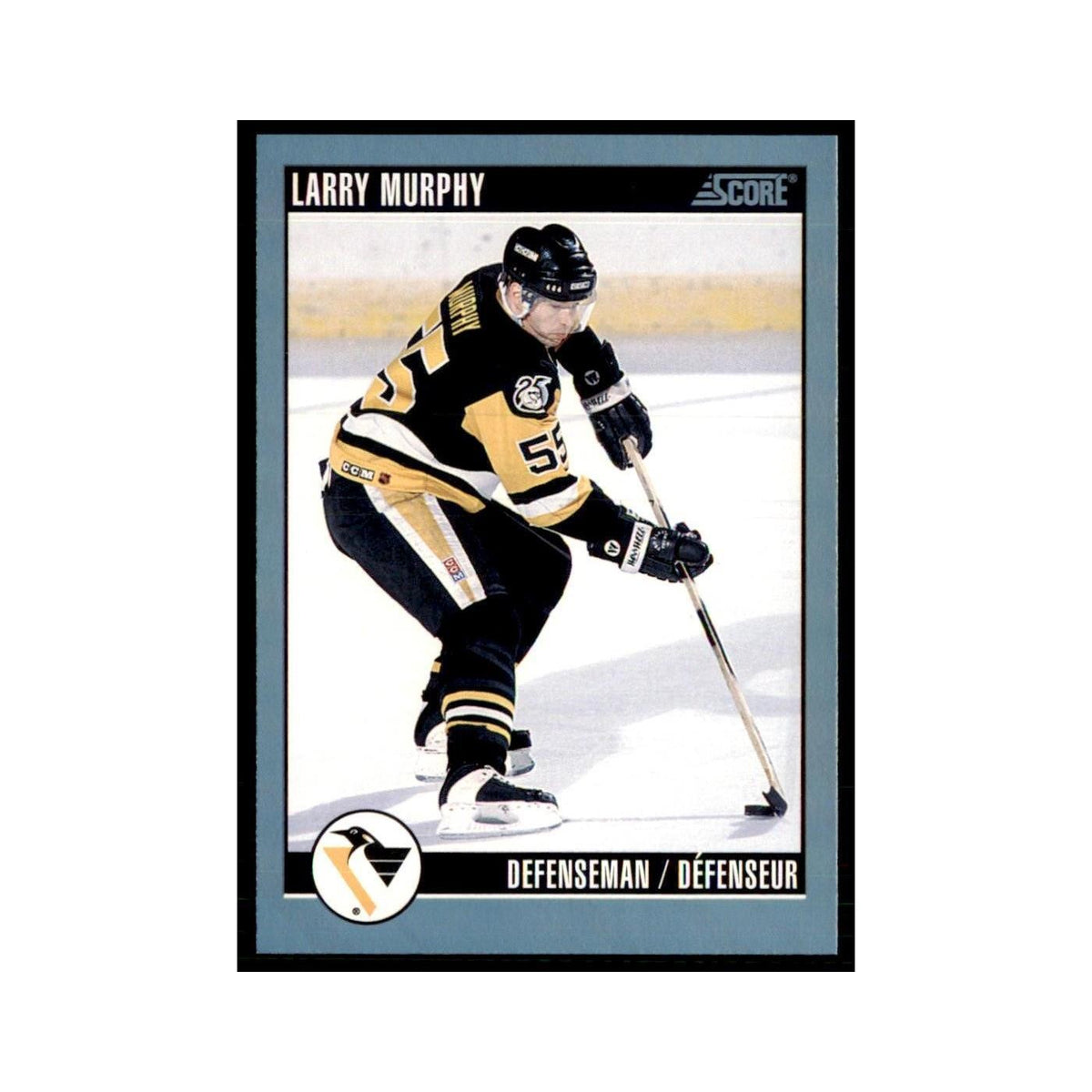1992 Score Canadian Larry Murphy Pittsburgh Penguins #45