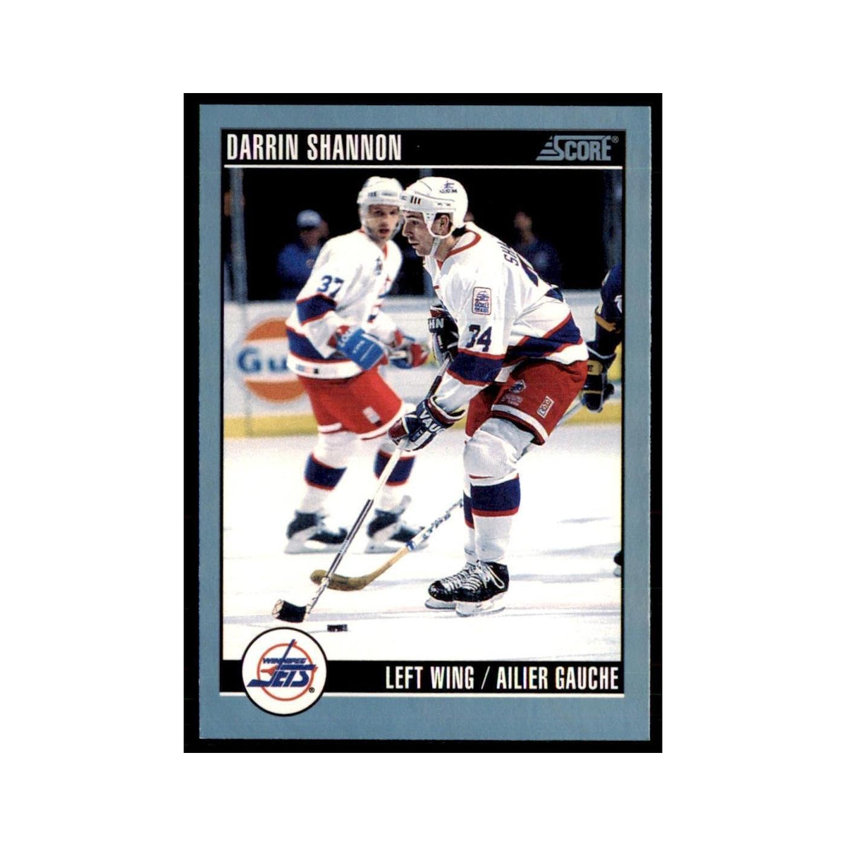 1992 Score Canadian Darrin Shannon Winnipeg Jets #36