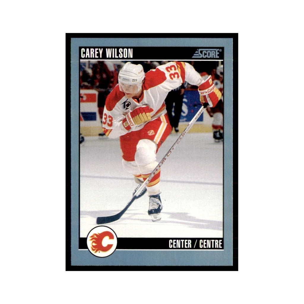 1992 Score Canadian Carey Wilson Calgary Flames #127