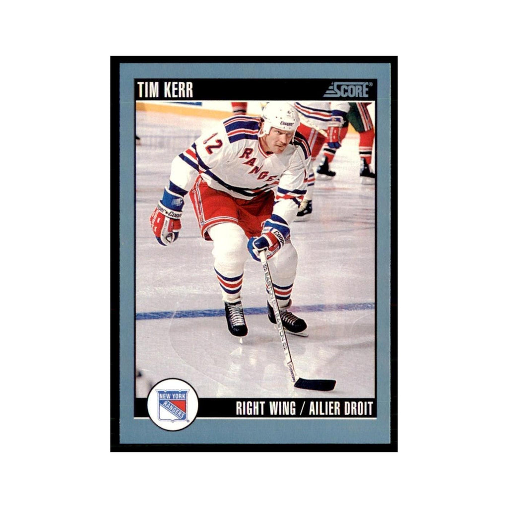 1992 Score Canadian Tim Kerr New York Rangers #93