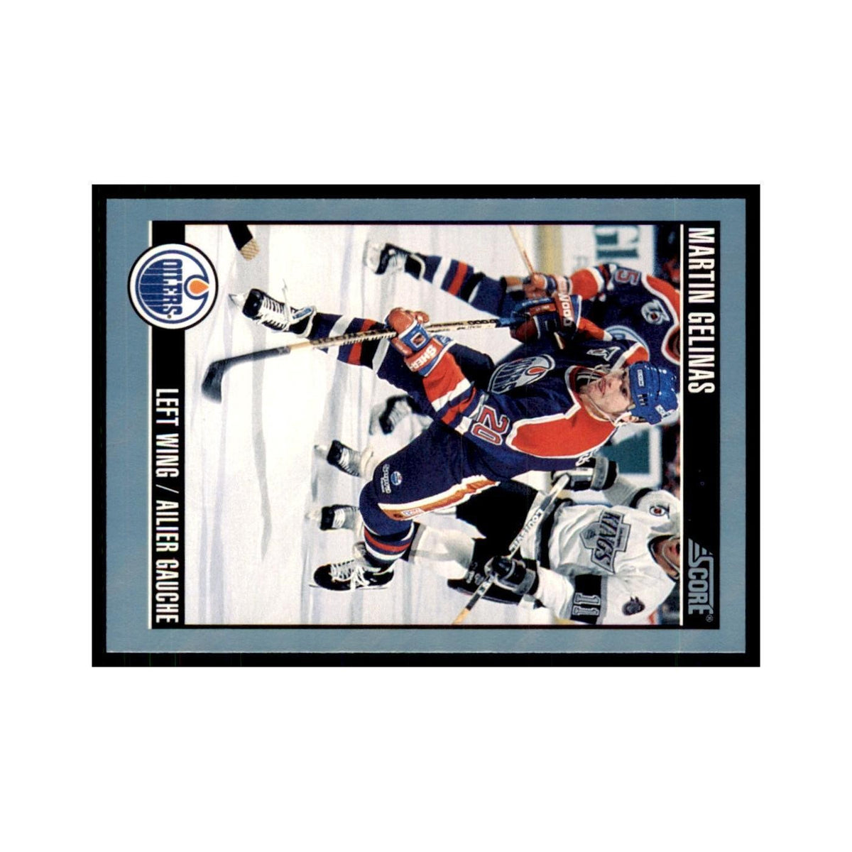 1992 Score Canadian Martin Gelinas Edmonton Oilers #281