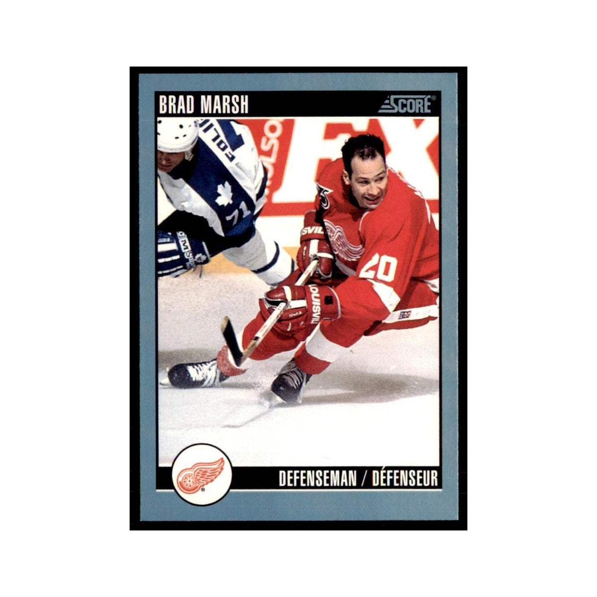 1992 Score Canadian Brad Marsh Detroit Red Wings #293