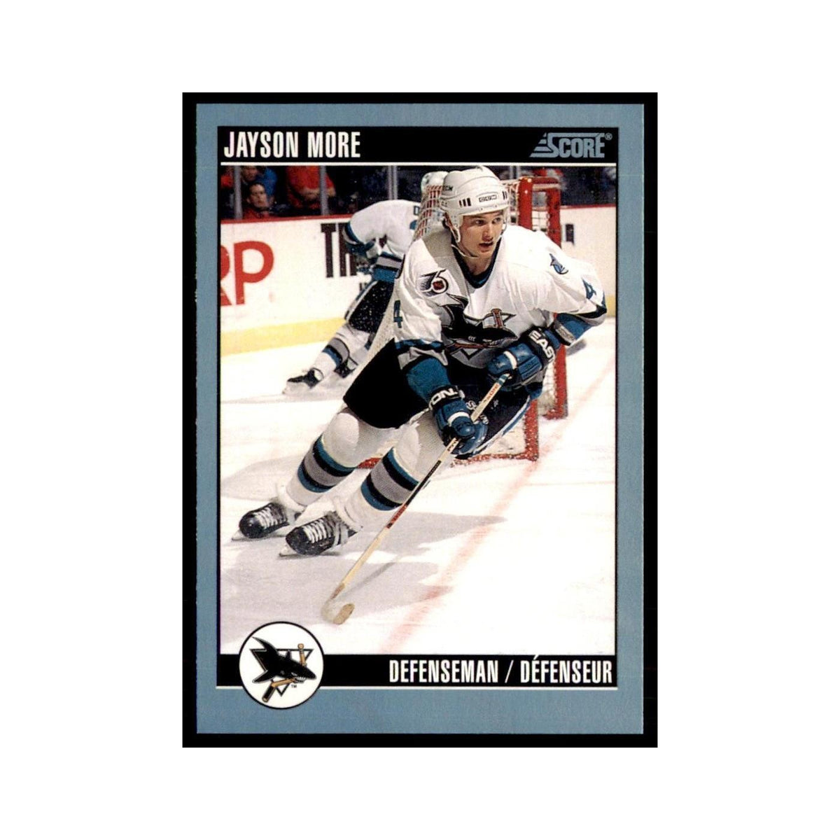 1992 Score Canadian Jayson More San Jose Sharks #147