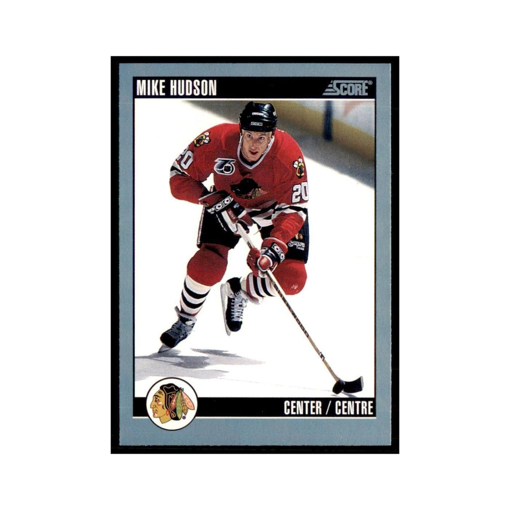 1992 Score Canadian Mike Hudson Chicago Blackhawks #156