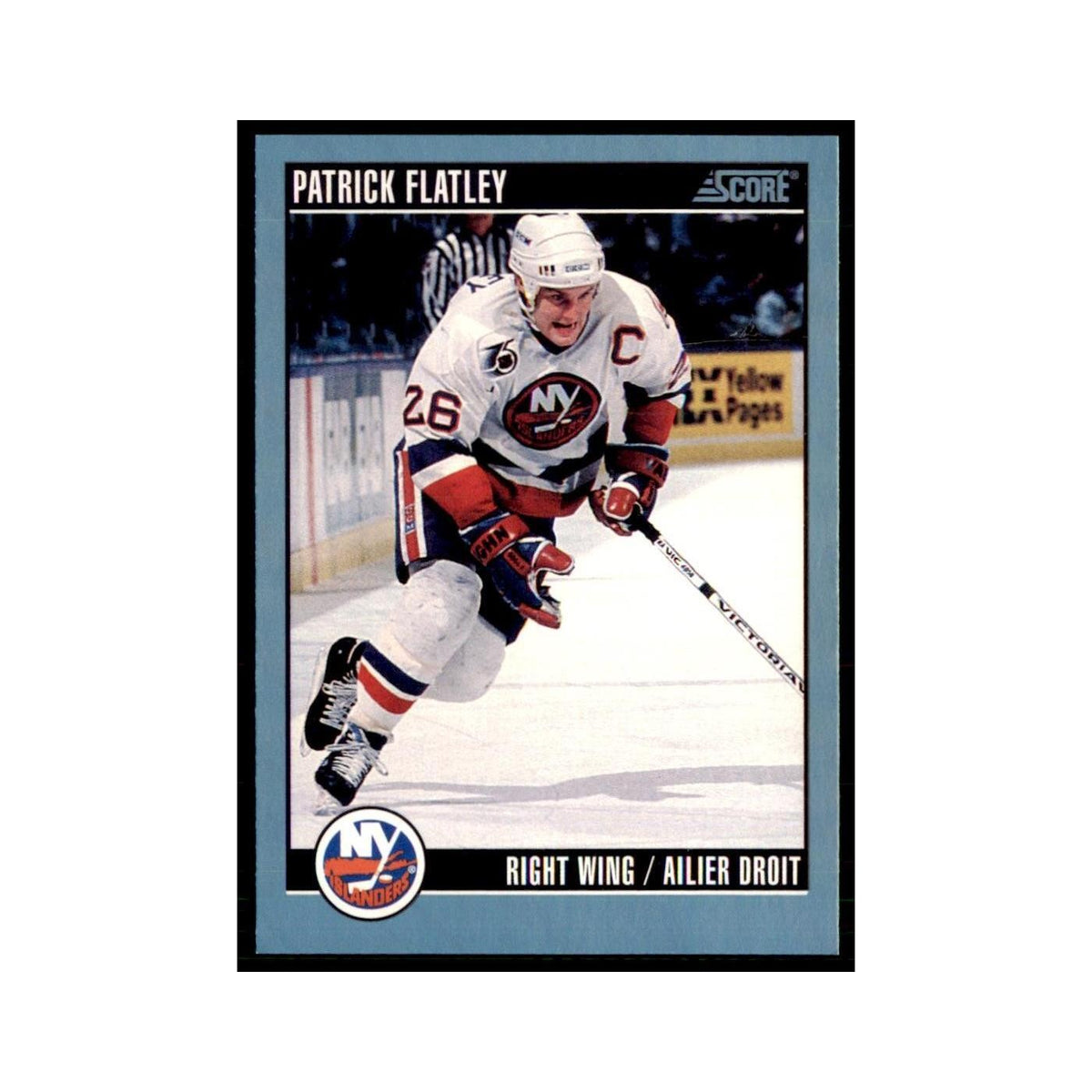 1992 Score Canadian Patrick Flatley New York Islanders #99